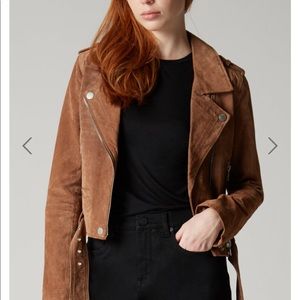 Blank NYC suede Moro jacket: coffee bean